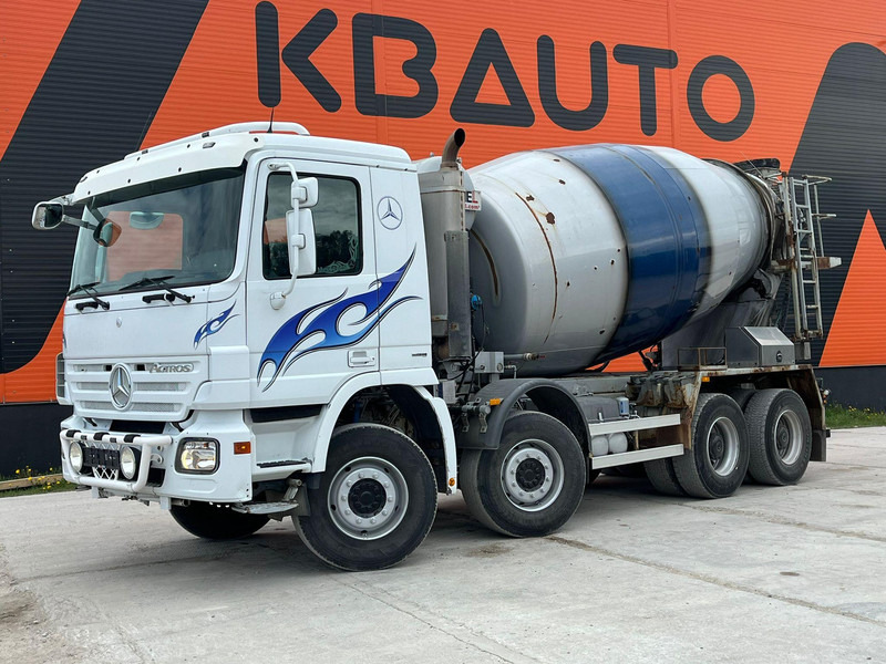Mercedes-Benz Actros 3241 8x4 MSM 9M 10m3 / FULL STEEL / HUB REDUCTION / CHUTE - Автобетонозмішувач: фото 1 Mercedes-Benz Actros 3241 8x4 MSM 9M 10m3 / FULL STEEL / HUB REDUCTION / CHUTE - Автобетонозмішувач: фото 1