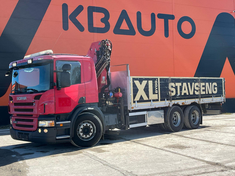 Scania P 340 6x2 HMF 1820 K5 / PLATFORM L=6760 mm - Бортова вантажівка/ Платформа, Вантажівка з маніпулятором: фото 2 Scania P 340 6x2 HMF 1820 K5 / PLATFORM L=6760 mm - Бортова вантажівка/ Платформа, Вантажівка з маніпулятором: фото 2