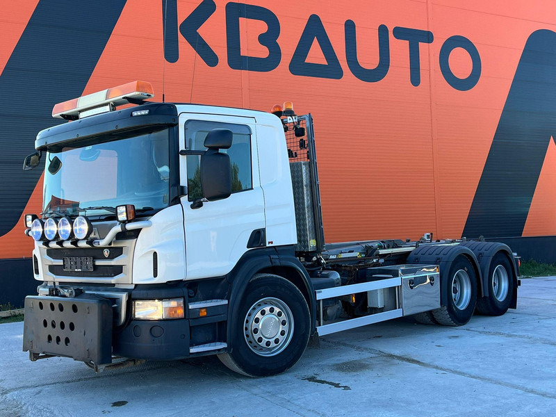 Scania P 400 6x2 JOAB L 20 ton / L=5200 mm / SNOW PLOW EQUIPMENT - Гаковий мультиліфт вантажівка: фото 1 Scania P 400 6x2 JOAB L 20 ton / L=5200 mm / SNOW PLOW EQUIPMENT - Гаковий мультиліфт вантажівка: фото 1