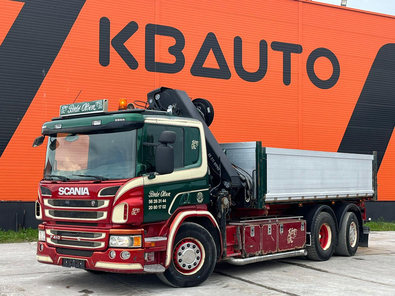 Scania P 410 6x2*4 HIAB 211EP-5 / BOX L=5386 mm - Самоскид вантажівка, Вантажівка з маніпулятором: фото 2 Scania P 410 6x2*4 HIAB 211EP-5 / BOX L=5386 mm - Самоскид вантажівка, Вантажівка з маніпулятором: фото 2