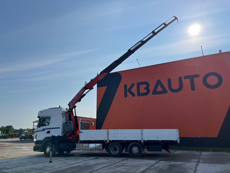 Бортова вантажівка/ Платформа, Вантажівка з маніпулятором Scania R 440 6x2*4 FASSI F260XP / PLATFORM L=6760 mm: фото 9