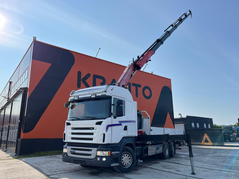 Scania R 440 6x2*4 FASSI F260XP / PLATFORM L=6760 mm - Бортова вантажівка/ Платформа, Вантажівка з маніпулятором: фото 1 Scania R 440 6x2*4 FASSI F260XP / PLATFORM L=6760 mm - Бортова вантажівка/ Платформа, Вантажівка з маніпулятором: фото 1