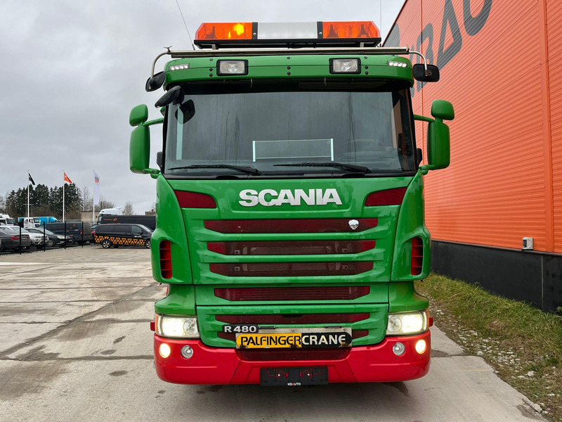 Scania R 480 8x2*6 PK 65002 + JIB / PLATFORM L=7518 mm - Бортова вантажівка/ Платформа, Вантажівка з маніпулятором: фото 3 Scania R 480 8x2*6 PK 65002 + JIB / PLATFORM L=7518 mm - Бортова вантажівка/ Платформа, Вантажівка з маніпулятором: фото 3
