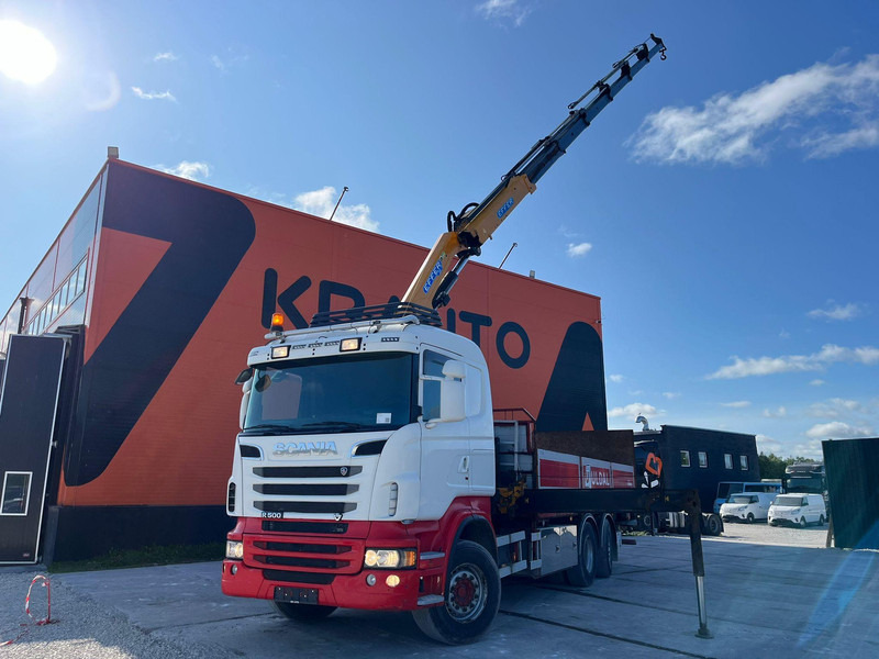 Scania R 500 6x2*4 EFFER 255/6S / PLATFORM L=6620 mm - Бортова вантажівка/ Платформа, Вантажівка з маніпулятором: фото 1 Scania R 500 6x2*4 EFFER 255/6S / PLATFORM L=6620 mm - Бортова вантажівка/ Платформа, Вантажівка з маніпулятором: фото 1