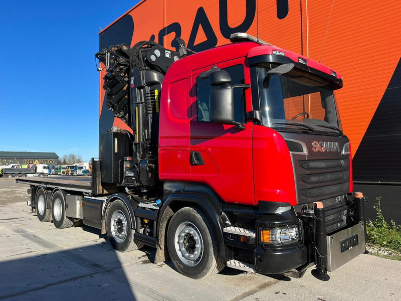 Scania R 520 8x4 COMBI / HIAB 1058E-8 + JIB / PLATFORM L=6269 mm - Бортова вантажівка/ Платформа, Вантажівка з маніпулятором: фото 4 Scania R 520 8x4 COMBI / HIAB 1058E-8 + JIB / PLATFORM L=6269 mm - Бортова вантажівка/ Платформа, Вантажівка з маніпулятором: фото 4