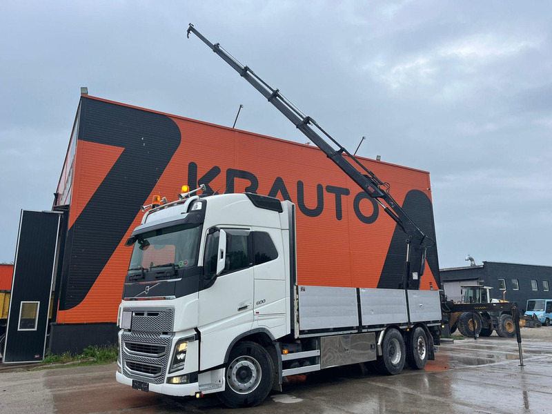 Volvo FH 16 600 6x2*4 HIAB 166E-5 HIPRO / PLATFORM L=6309 mm - Бортова вантажівка/ Платформа, Вантажівка з маніпулятором: фото 1 Volvo FH 16 600 6x2*4 HIAB 166E-5 HIPRO / PLATFORM L=6309 mm - Бортова вантажівка/ Платформа, Вантажівка з маніпулятором: фото 1