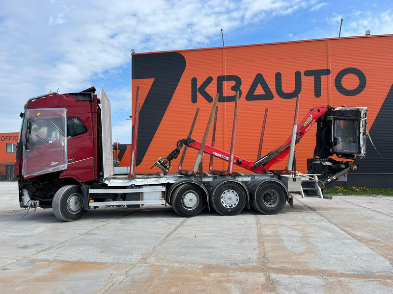 Лісовоз, Вантажівка з маніпулятором Для транспортування ліси Volvo FH 16 750 8x4/4 DAMAGED !: фото 9