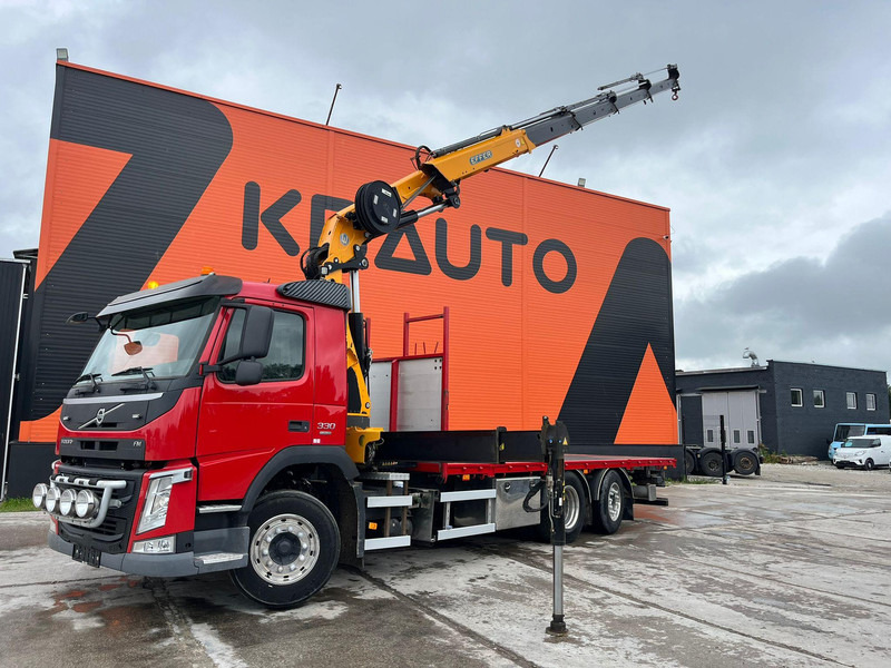 Volvo FM 330 6x2*4 EFFER 215/4S / PLATFORM L=6529 mm - Бортова вантажівка/ Платформа, Вантажівка з маніпулятором: фото 1 Volvo FM 330 6x2*4 EFFER 215/4S / PLATFORM L=6529 mm - Бортова вантажівка/ Платформа, Вантажівка з маніпулятором: фото 1