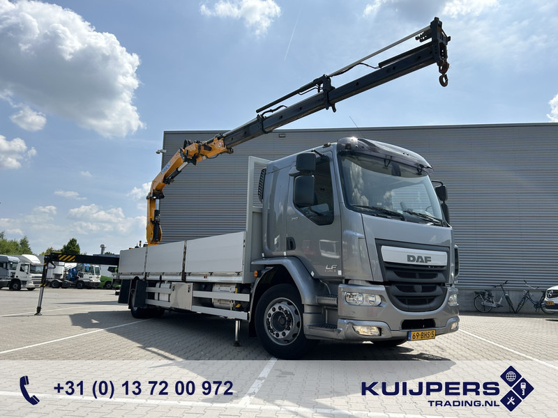 DAF LF 310 FA / Effer 175.2/3s Crane / 728 dkm / Flat Bed / APK TUV 10-25 - Вантажівка з маніпулятором: фото 1 DAF LF 310 FA / Effer 175.2/3s Crane / 728 dkm / Flat Bed / APK TUV 10-25 - Вантажівка з маніпулятором: фото 1