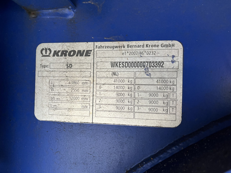 Закритий кузов напівпричіп Krone DryLiner / Box / Huckepack / BPW Drum /: фото 13