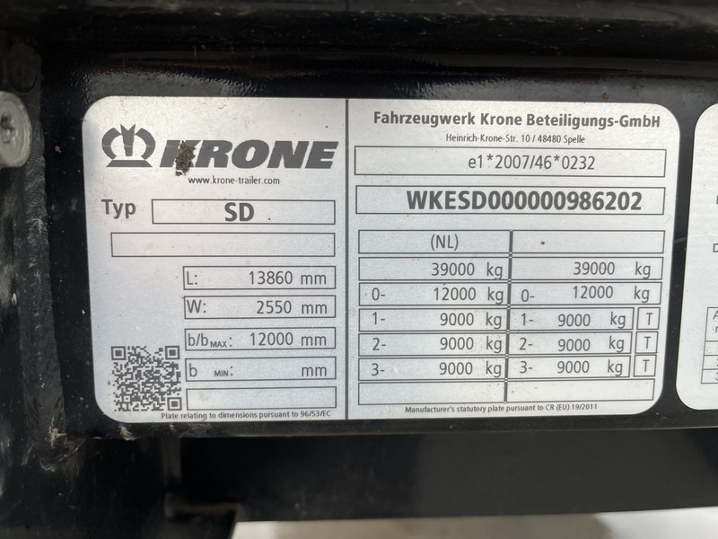 Тентований напівпричіп Krone Profi Liner / Schuifzeil / Schuifdak / 3 as / APK TUV 06-25: фото 9