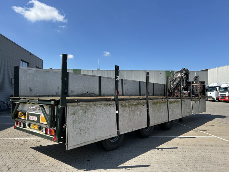 Vogelzang V02 17 30 / Heavy Duty Chassis / 3 axle 10 Ton / Hiab Crane Defect - Бортовий напівпричіп/ Платформа: фото 2 Vogelzang V02 17 30 / Heavy Duty Chassis / 3 axle 10 Ton / Hiab Crane Defect - Бортовий напівпричіп/ Платформа: фото 2
