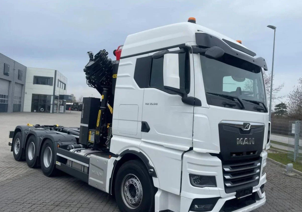 MAN TGS 35.510 8×4 Tridem kranväxlare Palfinger - Гаковий мультиліфт вантажівка, Вантажівка з маніпулятором: фото 2 MAN TGS 35.510 8×4 Tridem kranväxlare Palfinger - Гаковий мультиліфт вантажівка, Вантажівка з маніпулятором: фото 2