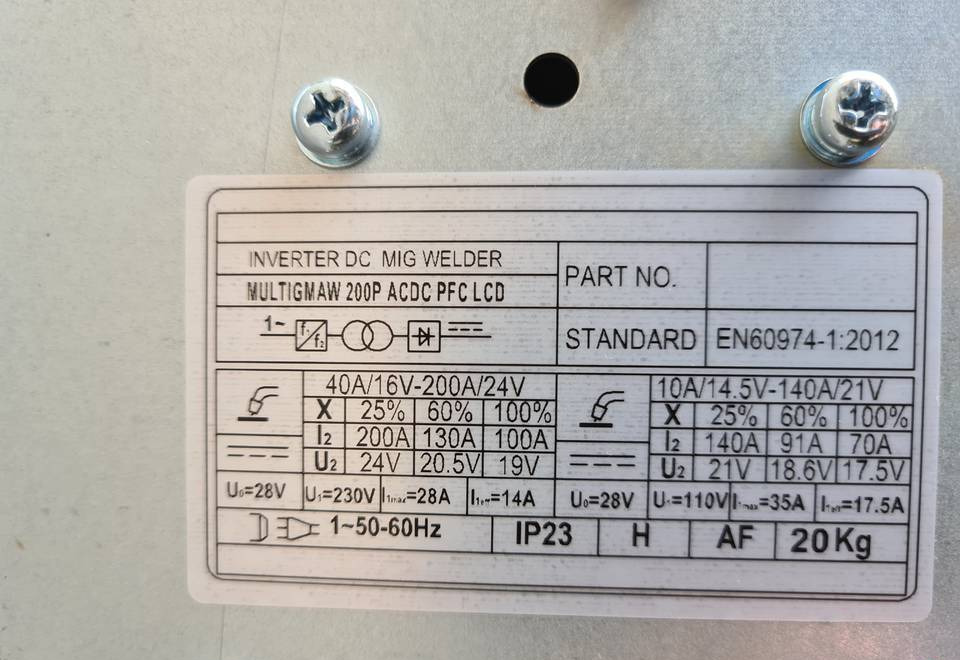 Spawarka WELDKAR MULTIGMAW Mig, Mag, Mma, Tig 200 A - Обладнання для зварювання: фото 4 Spawarka WELDKAR MULTIGMAW Mig, Mag, Mma, Tig 200 A - Обладнання для зварювання: фото 4