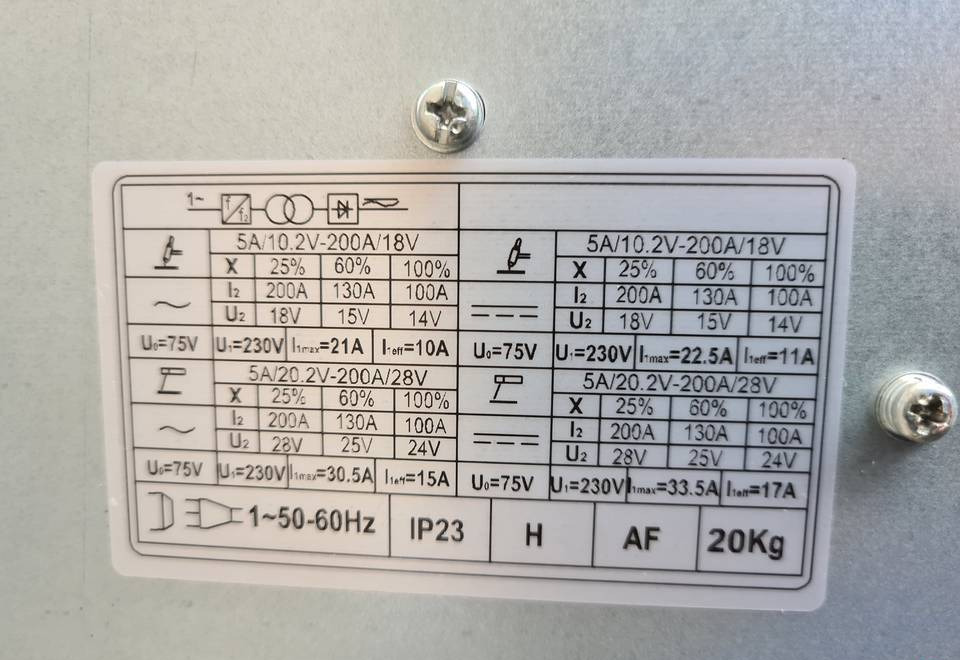 Spawarka WELDKAR MULTIGMAW Mig, Mag, Mma, Tig 200 A - Обладнання для зварювання: фото 5 Spawarka WELDKAR MULTIGMAW Mig, Mag, Mma, Tig 200 A - Обладнання для зварювання: фото 5