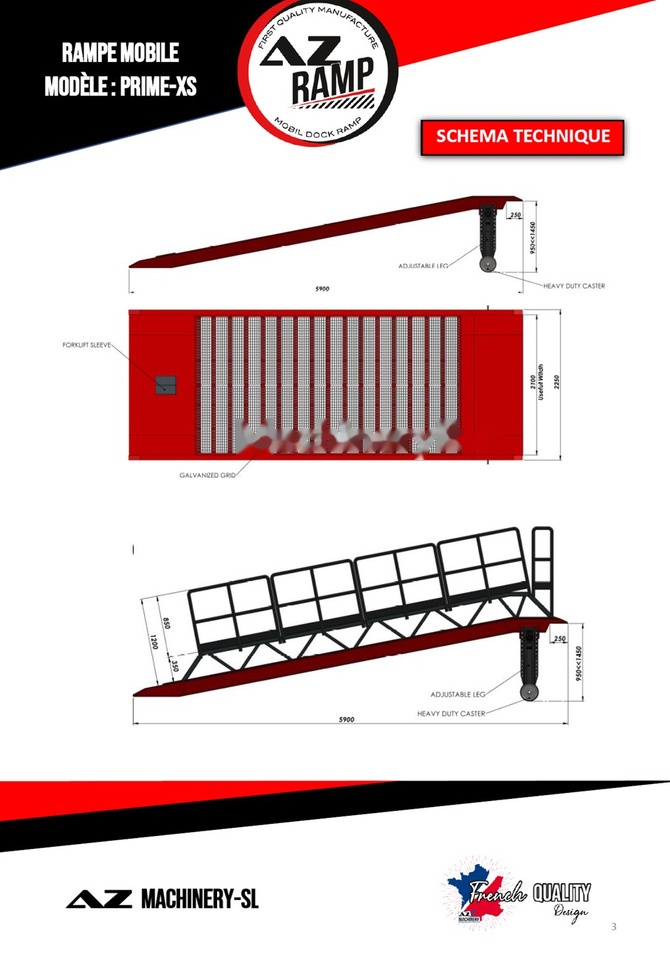AZ RAMP PRIME XS-6 mobile loading ramp - Навантажувальна рампа: фото 3 AZ RAMP PRIME XS-6 mobile loading ramp - Навантажувальна рампа: фото 3