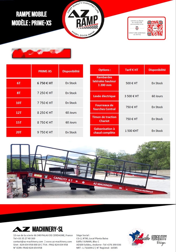 AZ RAMP PRIME XS-6 mobile loading ramp - Навантажувальна рампа: фото 4 AZ RAMP PRIME XS-6 mobile loading ramp - Навантажувальна рампа: фото 4