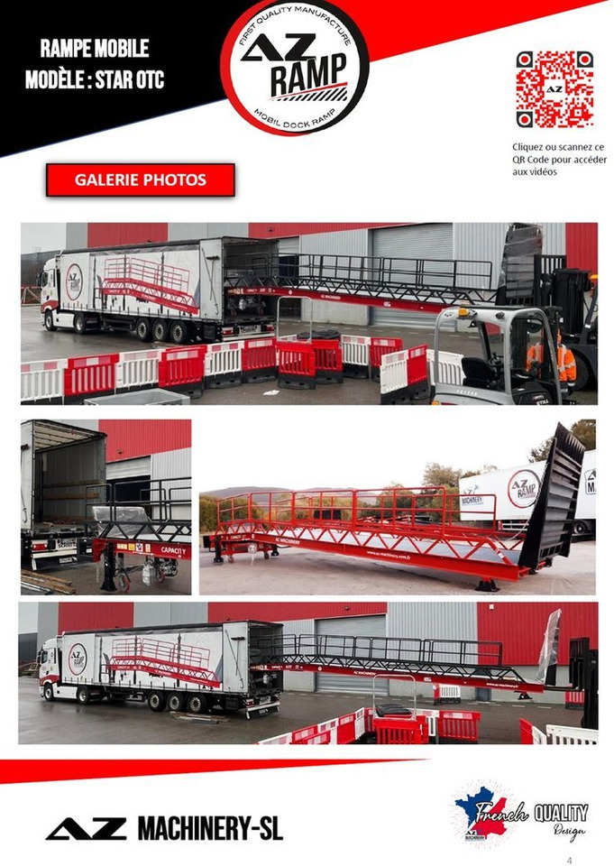 Loading Ramp with with hydraulic folding bridge - AZ RAMP - STAR-OTC- 8T. 8 ton capacity - Навантажувальна рампа: фото 5 Loading Ramp with with hydraulic folding bridge - AZ RAMP - STAR-OTC- 8T. 8 ton capacity - Навантажувальна рампа: фото 5