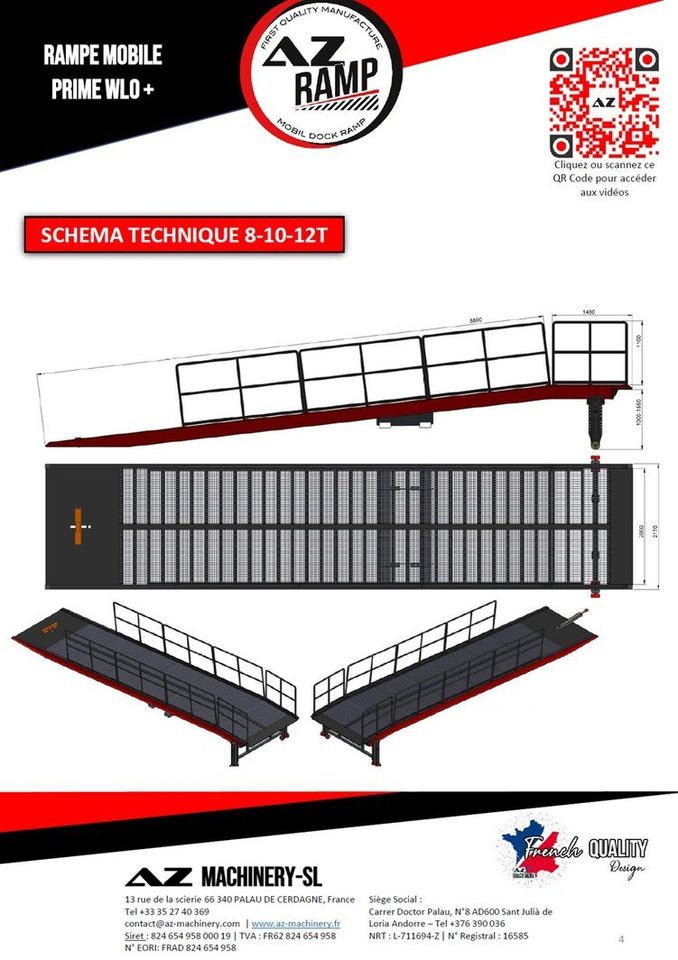 **RENTAL 12-24-36 Month** AZ RAMP-PRIME PRIME WLO + 8 . Industrial Mobil Loading Ramp - Навантажувальна рампа: фото 5 **RENTAL 12-24-36 Month** AZ RAMP-PRIME PRIME WLO + 8 . Industrial Mobil Loading Ramp - Навантажувальна рампа: фото 5