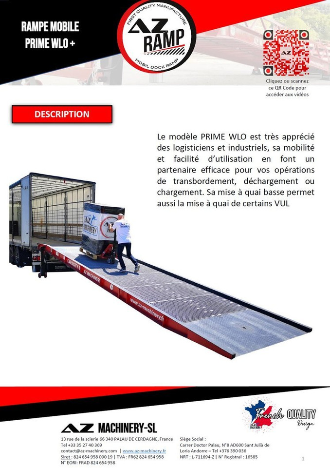 **RENTAL 12-24-36 Month** AZ RAMP-PRIME PRIME WLO + 8 . Industrial Mobil Loading Ramp - Навантажувальна рампа: фото 3 **RENTAL 12-24-36 Month** AZ RAMP-PRIME PRIME WLO + 8 . Industrial Mobil Loading Ramp - Навантажувальна рампа: фото 3