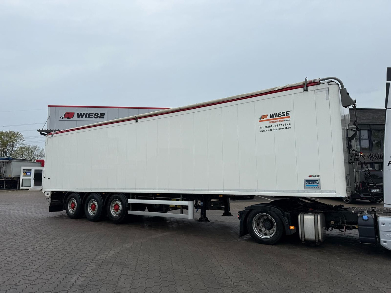 Knapen K100 Schubboden 80m³ Powersheet Lenkachse Agrar - З рухомою підлогою напівпричіп: фото 1 Knapen K100 Schubboden 80m³ Powersheet Lenkachse Agrar - З рухомою підлогою напівпричіп: фото 1