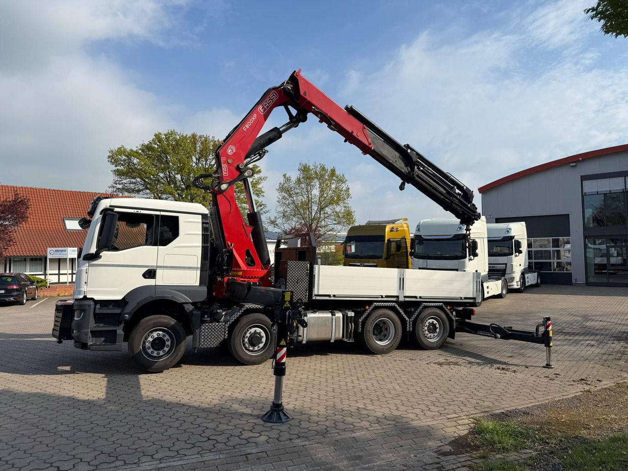 MAN 35.520 8x4 Kran Fassi F800, OHNE ABSTÜTZÜBERWACH - Бортова вантажівка/ Платформа, Вантажівка з маніпулятором: фото 3 MAN 35.520 8x4 Kran Fassi F800, OHNE ABSTÜTZÜBERWACH - Бортова вантажівка/ Платформа, Вантажівка з маніпулятором: фото 3