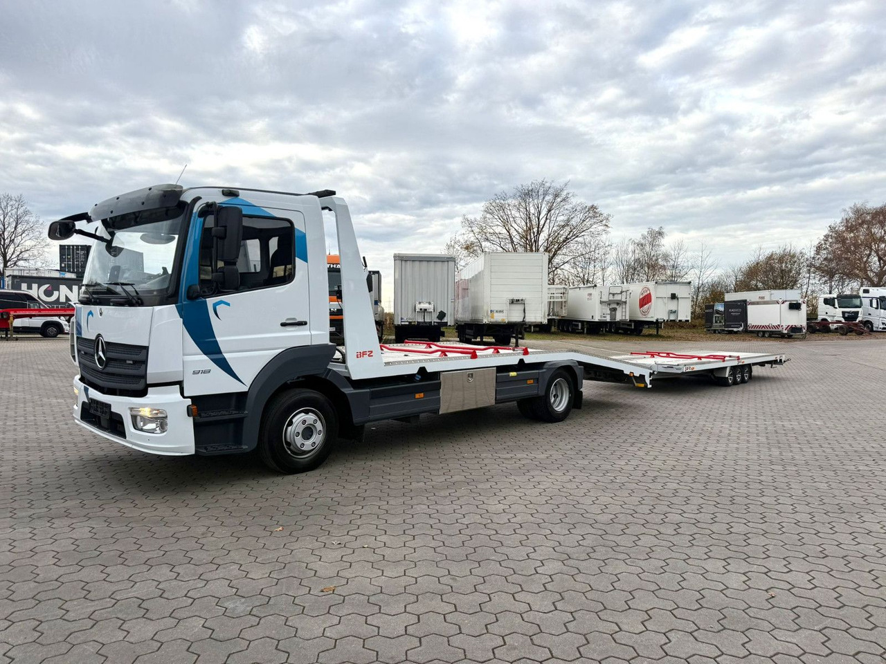 Mercedes-Benz Atego 918L Autotransporter mit BFZ Anhänger - Автовоз вантажівка: фото 4 Mercedes-Benz Atego 918L Autotransporter mit BFZ Anhänger - Автовоз вантажівка: фото 4