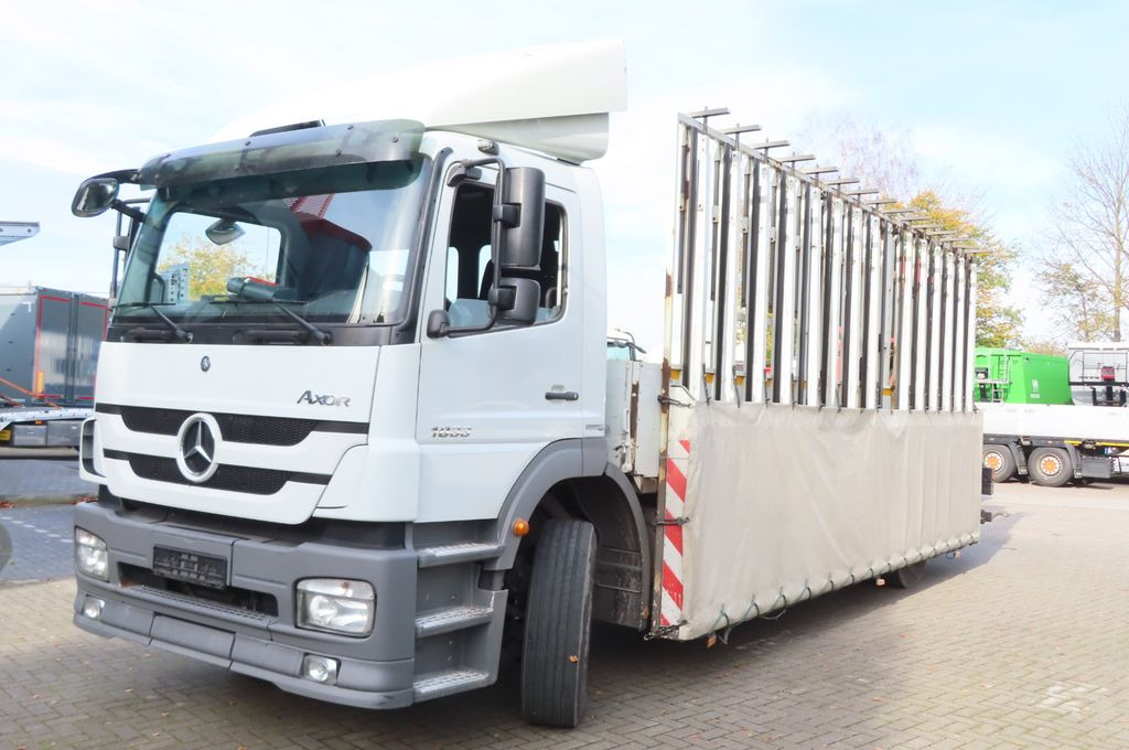 Mercedes-Benz Axor 1833 L - Glastransporter Kran Palfinger - Бортова вантажівка/ Платформа, Вантажівка з маніпулятором: фото 2 Mercedes-Benz Axor 1833 L - Glastransporter Kran Palfinger - Бортова вантажівка/ Платформа, Вантажівка з маніпулятором: фото 2
