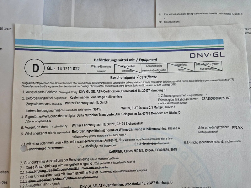 Фургон-рефрижератор Fiat Ducato Maxi 2.3 JTD Koelwagen Multitemp Xarios 350MT ST 230V (2): фото 17