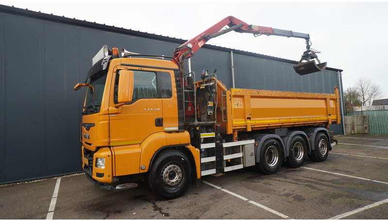 MAN TGS 35.440 8X4 2 SIDE TIPPER WITH HMF Z 1943 CRANE 415.000KM - Вантажівка з маніпулятором: фото 3 MAN TGS 35.440 8X4 2 SIDE TIPPER WITH HMF Z 1943 CRANE 415.000KM - Вантажівка з маніпулятором: фото 3