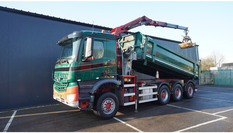 Mercedes-Benz AROCS 3542 8X4 2 SIDE TIPPER WITH HMF Z 1943 CRANE 407.000KM - Вантажівка з маніпулятором: фото 2 Mercedes-Benz AROCS 3542 8X4 2 SIDE TIPPER WITH HMF Z 1943 CRANE 407.000KM - Вантажівка з маніпулятором: фото 2