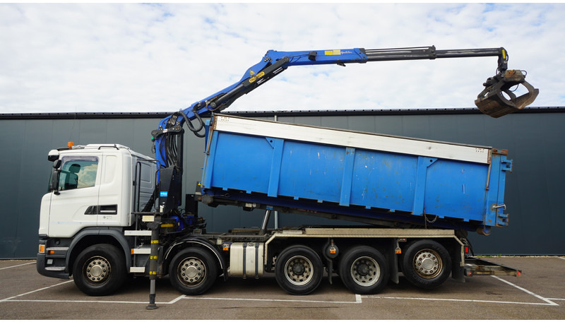 Scania G 490 10X4 CABLE SYSTEM TRUCK WITH PALFINGER Q180Z95TR CRANE - Вантажівка з маніпулятором: фото 1 Scania G 490 10X4 CABLE SYSTEM TRUCK WITH PALFINGER Q180Z95TR CRANE - Вантажівка з маніпулятором: фото 1