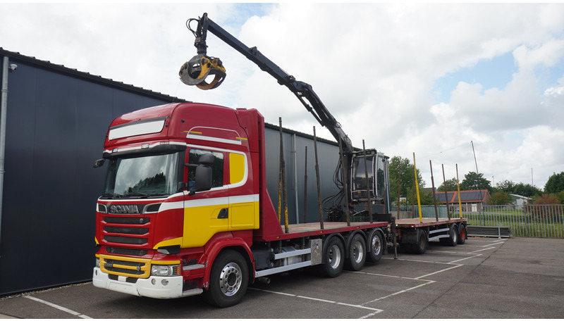 Scania R 580 V8 8X4 LOGTRANSPORT COMBI WITH MTDK YEAR 2012 TRAILER KESLA 46 CRANE - Лісовоз, Вантажівка з маніпулятором: фото 3 Scania R 580 V8 8X4 LOGTRANSPORT COMBI WITH MTDK YEAR 2012 TRAILER KESLA 46 CRANE - Лісовоз, Вантажівка з маніпулятором: фото 3