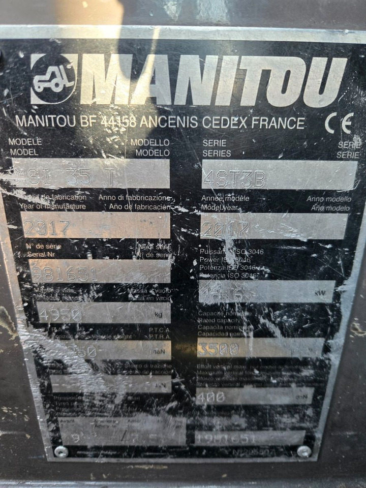 Manitou MSI35T - Навантажувач вилковий: фото 2 Manitou MSI35T - Навантажувач вилковий: фото 2