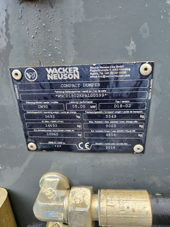 Wacker DW90 - Міні-самоскид: фото 3 Wacker DW90 - Міні-самоскид: фото 3