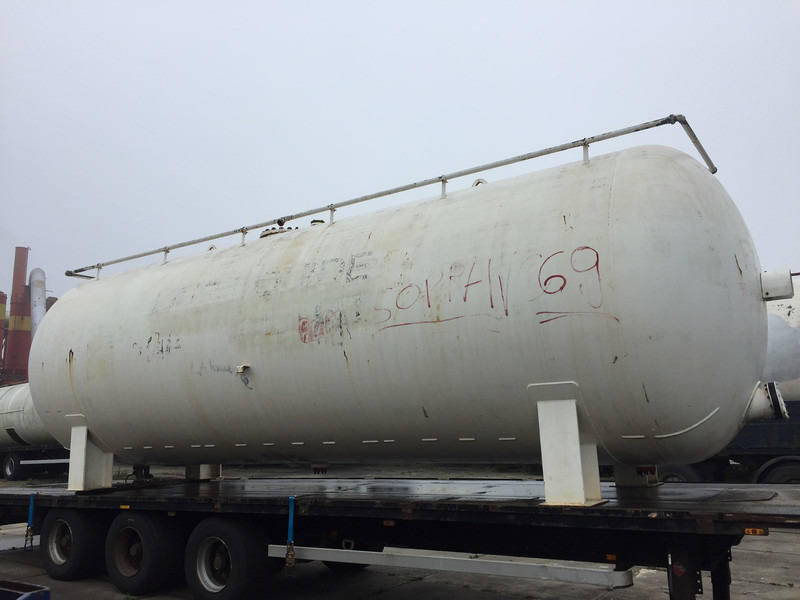 Van Hool Open flatbed trailer Stationary tank 50m3 - Gas, Gaz, LPG, GPL, Propane, Butane ID 1.1 - Напівпричіп цистерна: фото 2 Van Hool Open flatbed trailer Stationary tank 50m3 - Gas, Gaz, LPG, GPL, Propane, Butane ID 1.1 - Напівпричіп цистерна: фото 2