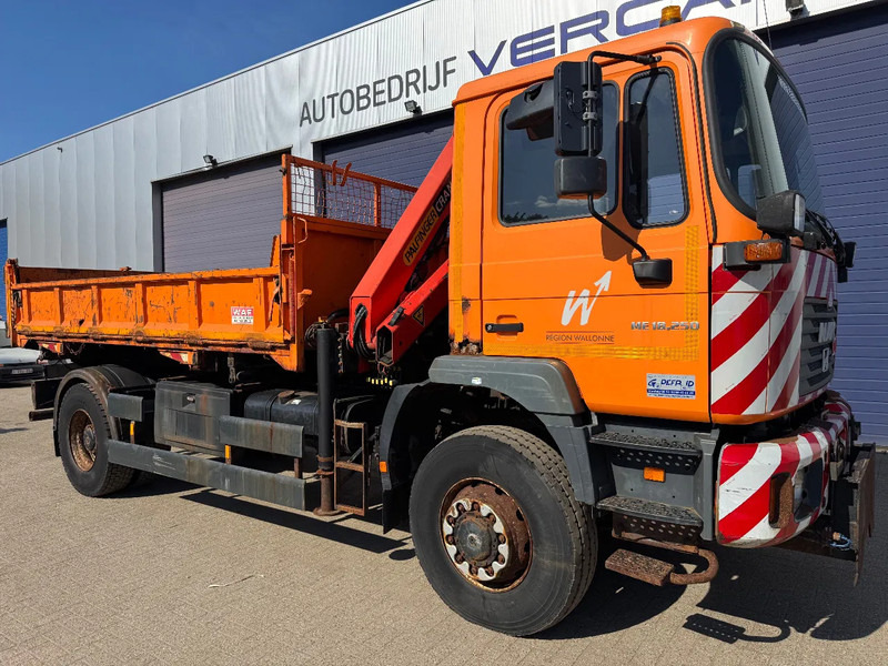 MAN ME18.250 **4x4-TIPPER+PALFINGER PK8500-BELGIAN TRUCK** - Самоскид вантажівка, Вантажівка з маніпулятором: фото 1 MAN ME18.250 **4x4-TIPPER+PALFINGER PK8500-BELGIAN TRUCK** - Самоскид вантажівка, Вантажівка з маніпулятором: фото 1
