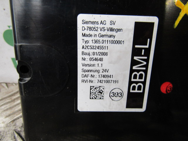 DAF XF 105 BBM-L ECU P/NO 1740941 - Блок управління в категорії Вантажівки: фото 2 DAF XF 105 BBM-L ECU P/NO 1740941 - Блок управління в категорії Вантажівки: фото 2
