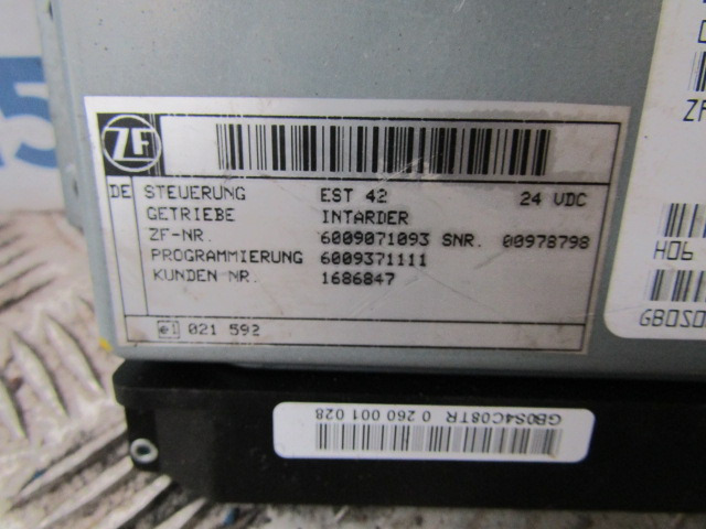 DAF XF 105 INTARDER ECU BOSCH P/NO 0260001028 - Блок управління в категорії Вантажівки: фото 2 DAF XF 105 INTARDER ECU BOSCH P/NO 0260001028 - Блок управління в категорії Вантажівки: фото 2