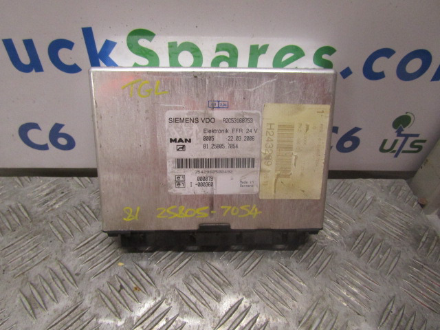 MAN TGL ELECTRONIC FFR UNIT P/NO 81.25805.7054 - Електрична система в категорії Вантажівки: фото 1 MAN TGL ELECTRONIC FFR UNIT P/NO 81.25805.7054 - Електрична система в категорії Вантажівки: фото 1