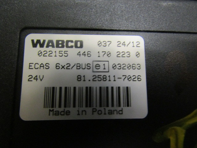 MAN TGS ECAS ECU P/NO 81.25811.7026 - Блок управління в категорії Вантажівки: фото 2 MAN TGS ECAS ECU P/NO 81.25811.7026 - Блок управління в категорії Вантажівки: фото 2