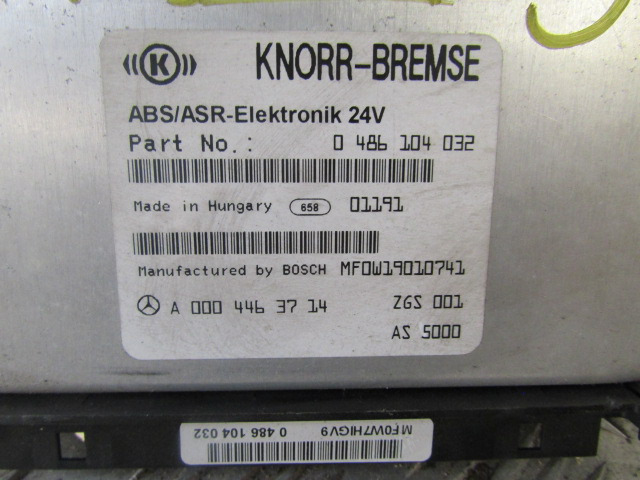 MERCEDES ATEGO ABS / ESR ECU P/NO A000 446 3714 - Блок управління в категорії Вантажівки: фото 2 MERCEDES ATEGO ABS / ESR ECU P/NO A000 446 3714 - Блок управління в категорії Вантажівки: фото 2
