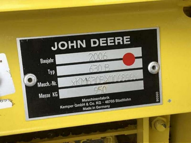 John Deere 630 B - Обладнання для кормозбирального комбайну: фото 2 John Deere 630 B - Обладнання для кормозбирального комбайну: фото 2