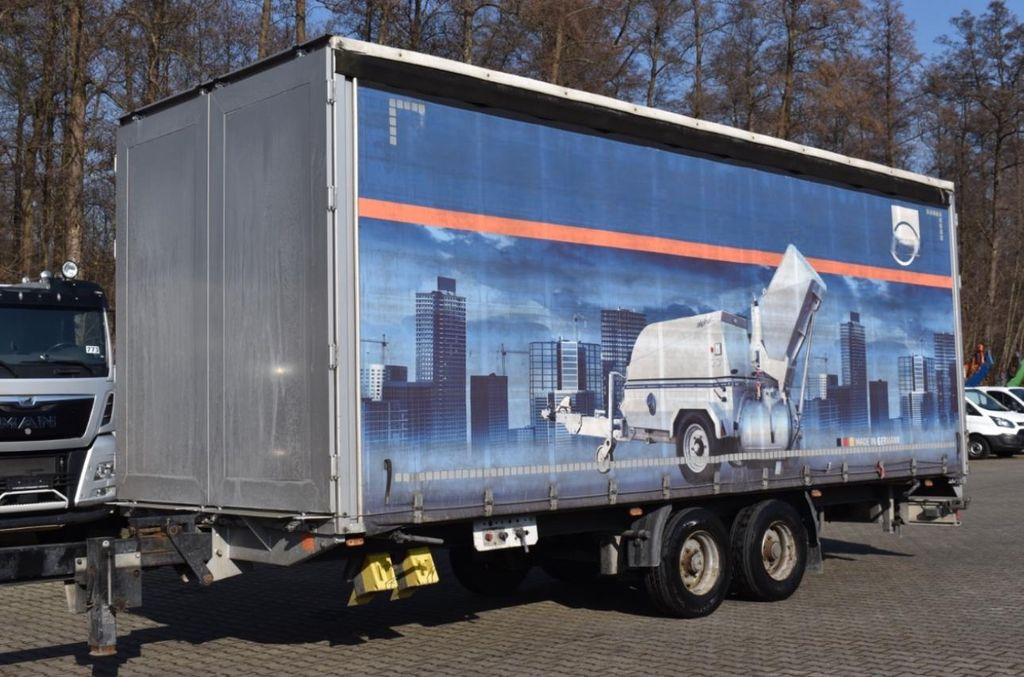 Тентований причіп Krukenmeier TLP10,5/Tandem Durchlader,Schiebeplane,Wabco: фото 1