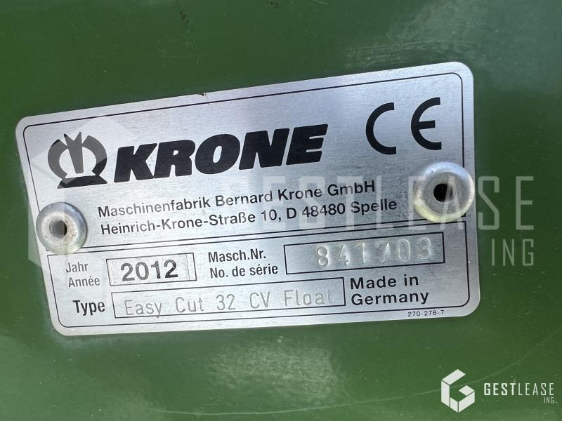 Krone EasyCut 32 CV FLOAT - Косарка: фото 5 Krone EasyCut 32 CV FLOAT - Косарка: фото 5
