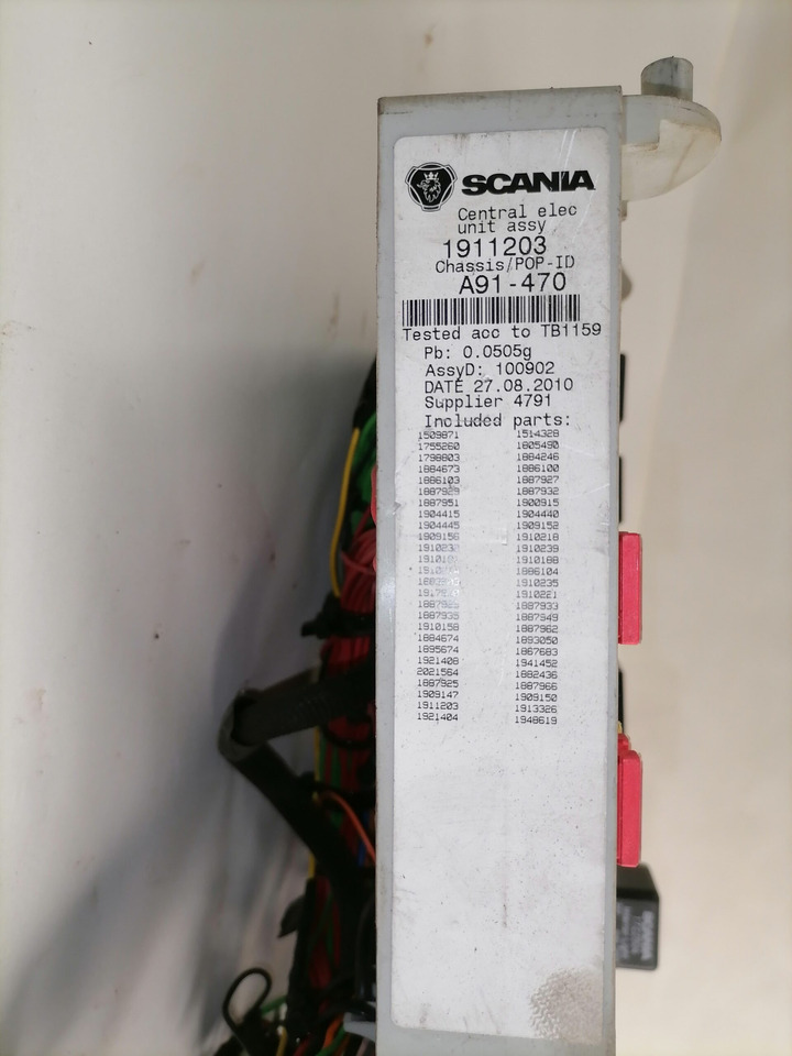 Scania Central electric unit 1911203 - Запобіжник в категорії Вантажівки: фото 3 Scania Central electric unit 1911203 - Запобіжник в категорії Вантажівки: фото 3