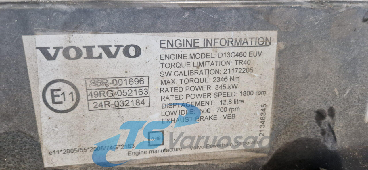 Volvo Volvo mootor D13C460 D13C460 - Двигун в категорії Вантажівки: фото 4 Volvo Volvo mootor D13C460 D13C460 - Двигун в категорії Вантажівки: фото 4