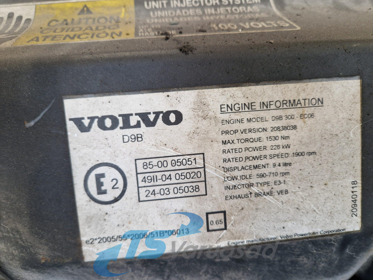 Volvo Volvo mootor D9B300 D9B300 - Двигун в категорії Вантажівки: фото 3 Volvo Volvo mootor D9B300 D9B300 - Двигун в категорії Вантажівки: фото 3