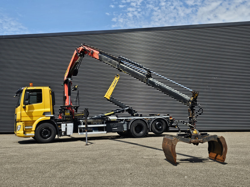 Гаковий мультиліфт вантажівка, Вантажівка з маніпулятором DAF CF 330 6x2-4 / PALFINGER CRANE + HOOKLIFT: фото 10