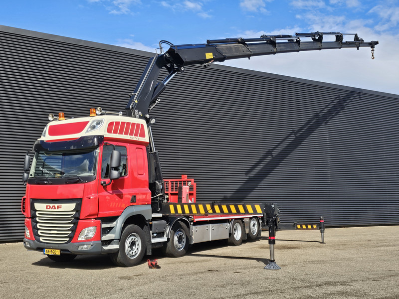 DAF CF 460 8x2/6 / FASSI 82 t/m CRANE / KRAN - 18.3 mtr - Бортова вантажівка/ Платформа, Вантажівка з маніпулятором: фото 1 DAF CF 460 8x2/6 / FASSI 82 t/m CRANE / KRAN - 18.3 mtr - Бортова вантажівка/ Платформа, Вантажівка з маніпулятором: фото 1